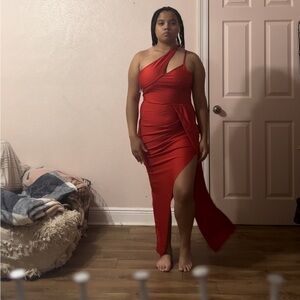 This stunning red dress